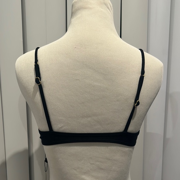 Vix Paulahermanny Black Bikini Top with Beaded Tie - Picture 5 of 5